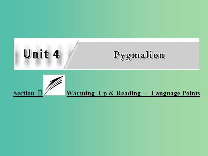 高中英语Unit4PygmalionSectionⅡWarmingUpReading-LanguagePoints课件新人教版.ppt_第1页