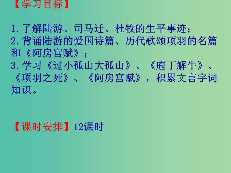 高中语文 第四单元 自读复习课件 新人教版《中国古代诗歌散文欣赏》.ppt_第2页