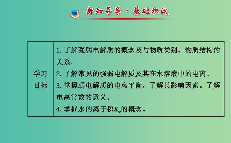 高中化学 3.1弱电解质的电离平衡课件 鲁科版选修4.ppt_第2页