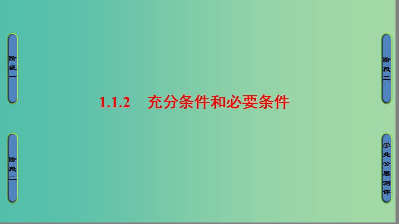 高中数学 第1章 常用逻辑用语 1.1.2 充分条件和必要条件课件 苏教版选修1-1.ppt_第1页