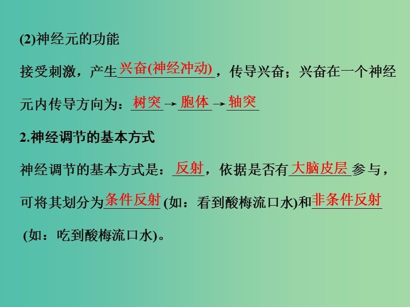 高考生物 第七单元 专题十五 人和高等动物的神经调节课件.ppt_第3页