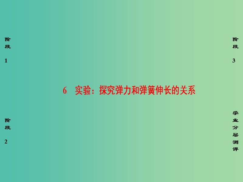 高中物理 第3章 相互作用 6 实验 互成角度的两个共点力的合成课件 新人教版必修1.ppt_第1页