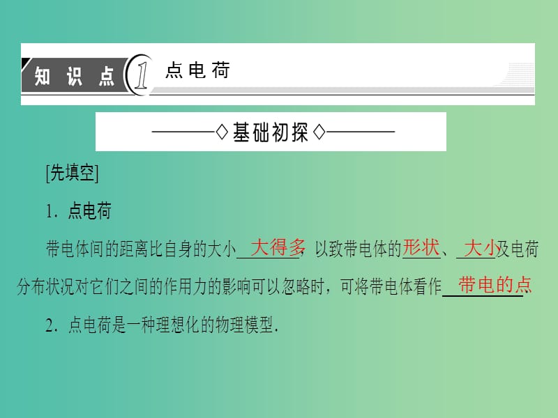 高中物理 第1章 电荷的相互作用 1.2 探究电荷相互作用规律课件 沪科版选修3-1.ppt_第3页