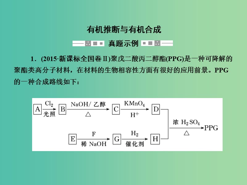 高考化学一轮复习 热点题型突破系列8 有机推断与有机合成课件 新人教版.ppt_第3页