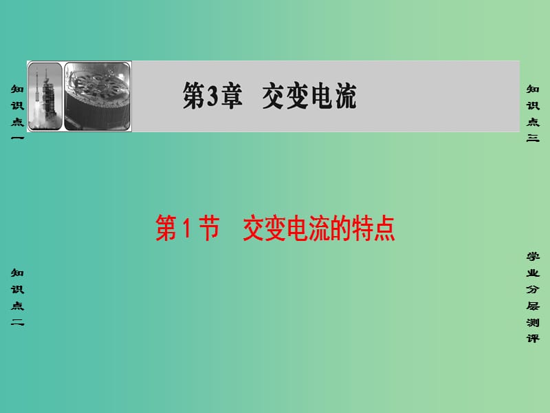 高中物理 第3章 交变电流 第1节 交变电流的特点课件 鲁科版选修3-2.ppt_第1页