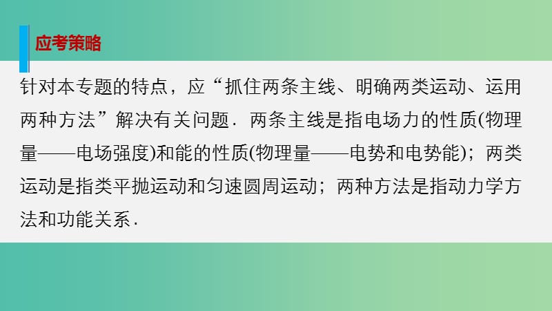 高考物理大二轮总复习 增分策略 专题五 第1讲 电场与磁场的理解课件.ppt_第3页