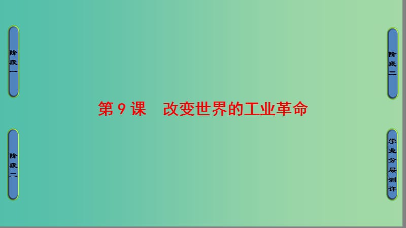 高中历史第2单元工业文明的崛起和对中国的冲击第9课改变世界的工业革命课件岳麓版.ppt_第1页