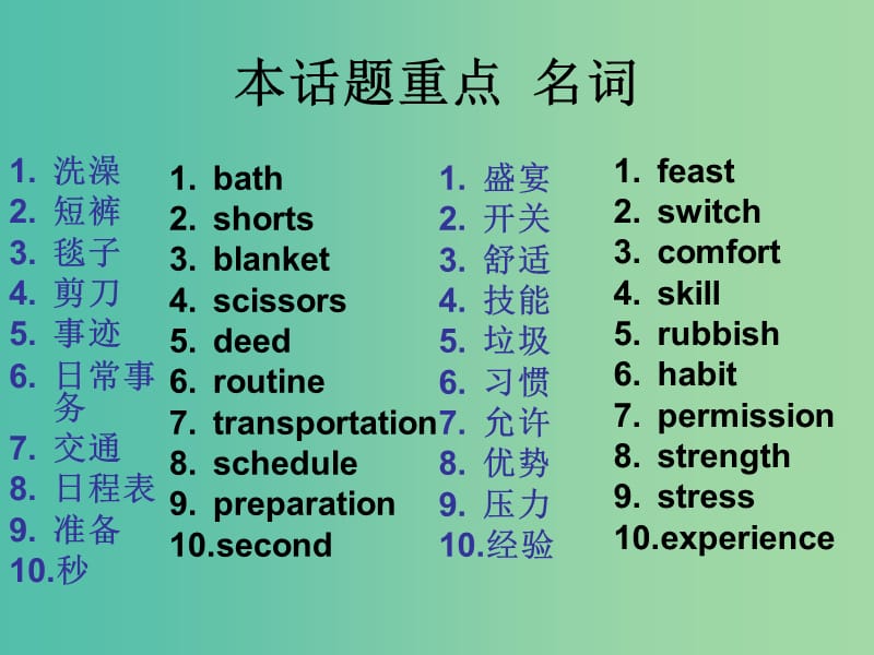 高考英语 话题式精析完型填空解题技巧和解题方法 Topic1 Daily Routines课件.ppt_第3页