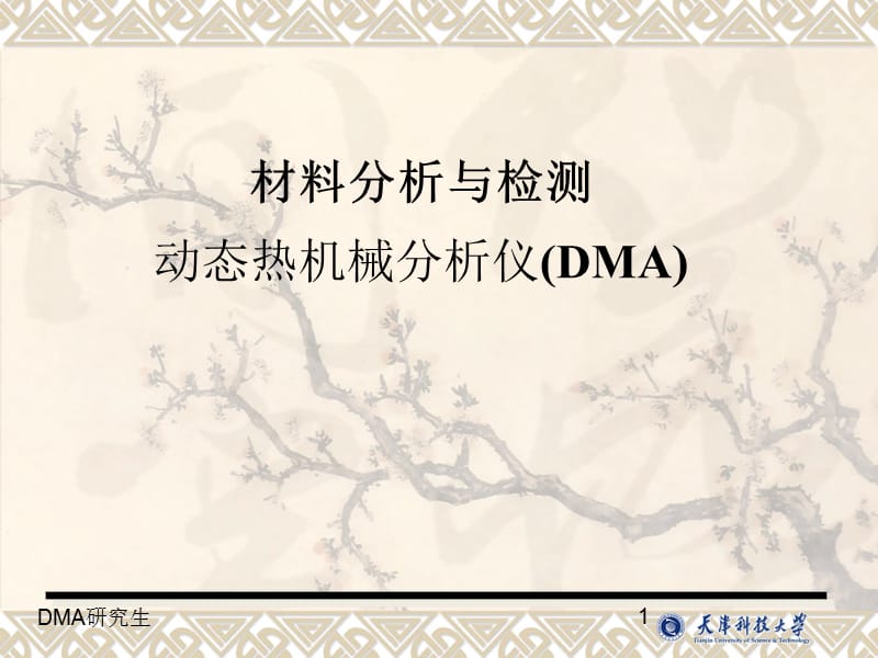 动态热机械分析仪DMA原理及方法.ppt_第1页