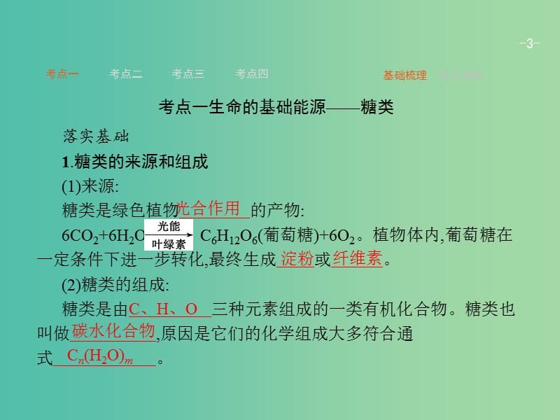 高考化学一轮复习 11.1 关注营养平衡课件.ppt_第3页