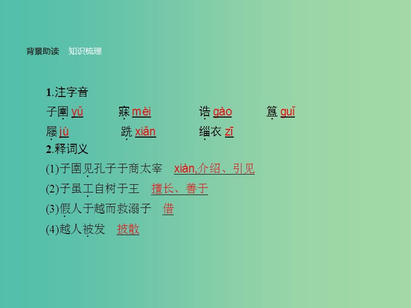 高中语文 7.2 子圉见孔子于商太宰课件 新人教版选修《先秦诸子选读》.ppt_第3页