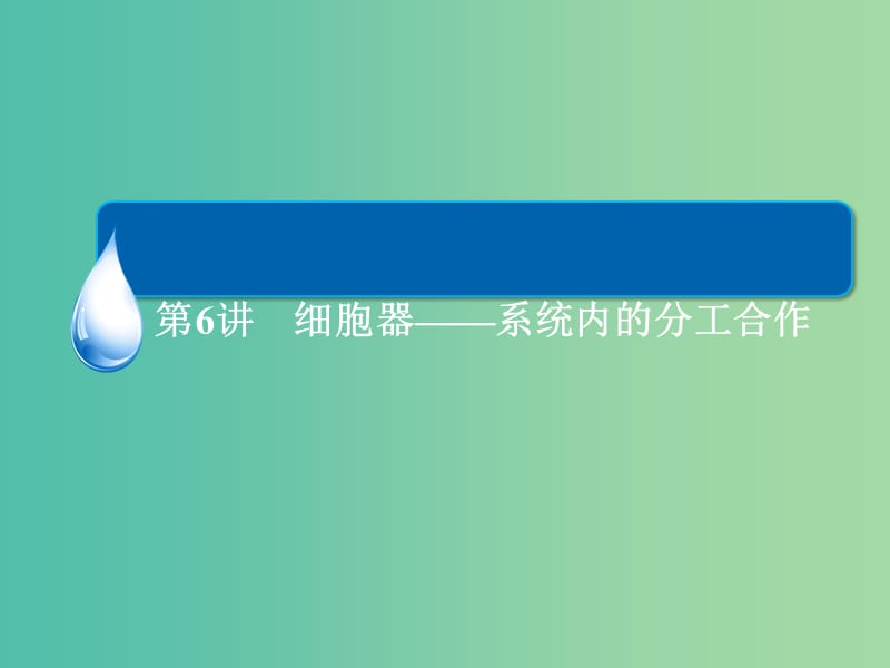 高考生物一轮总复习 2.6细胞器 系统内的分工合作课件.ppt_第3页