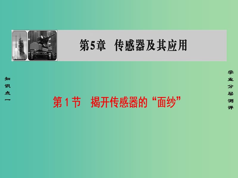 高中物理 第5章 传感器及其应用 第1节 揭开传感器的“面纱”课件 鲁科版选修3-2.ppt_第1页