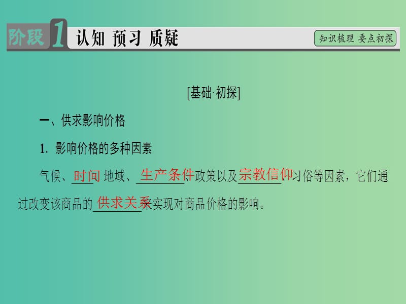 高中政治第1单元生活与消费第2课多变的价格第1框影响价格的因素课件新人教版.ppt_第3页