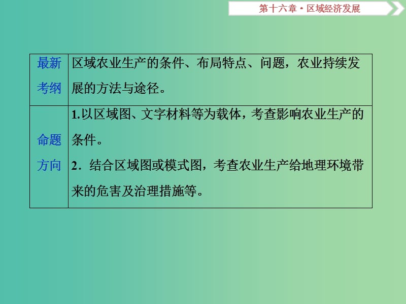 高考地理总复习第十六章区域经济发展第34讲区域农业发展--以我国东北地区为例课件新人教版.ppt_第3页