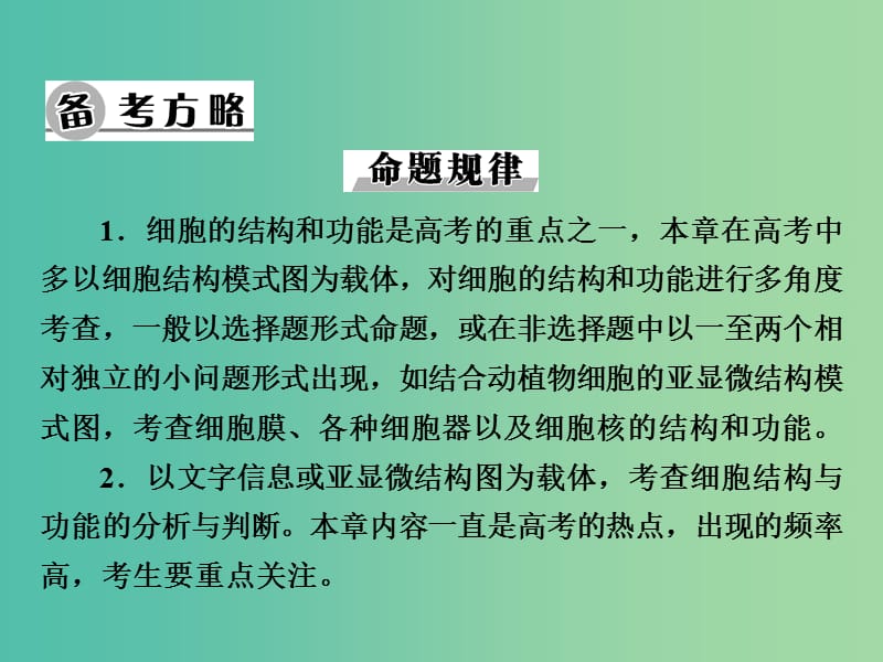 高考生物大一轮复习 第三章 第1、3节 细胞膜-系统的边界、细胞核-系统的控制中心课件 新人教版必修1.ppt_第3页