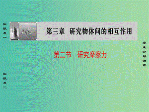 高中物理 第3章 研究物體間的相互作用 第2節(jié) 研究摩擦力課件 粵教版必修1.ppt