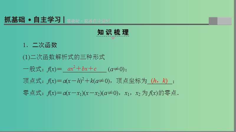 高考数学一轮复习第2章函数导数及其应用第4节二次函数与幂函数课件文新人教A版.ppt_第3页