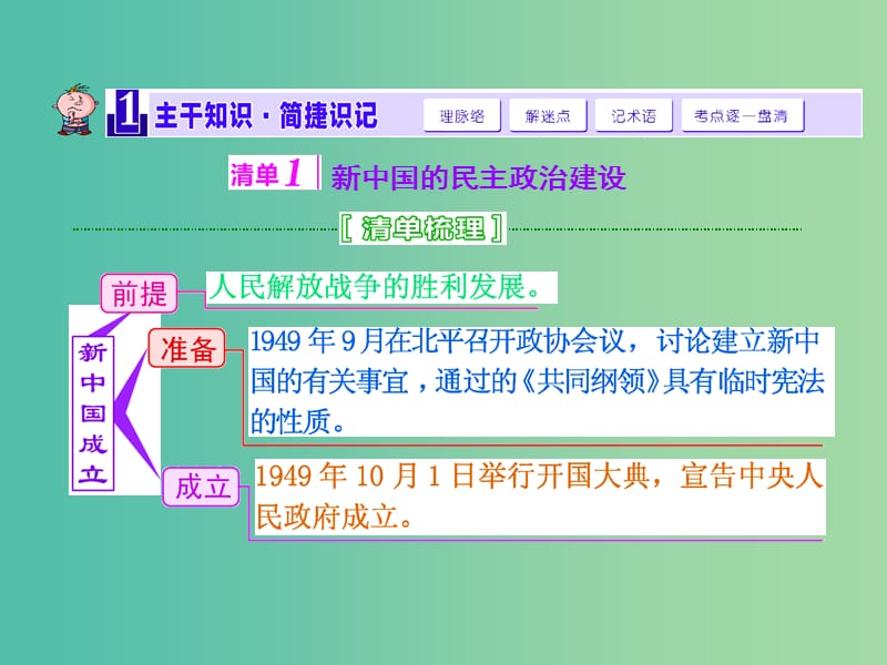 高考历史一轮总复习 第9讲 现代中国的政治建设与祖国统一课件 新人教版.ppt_第2页