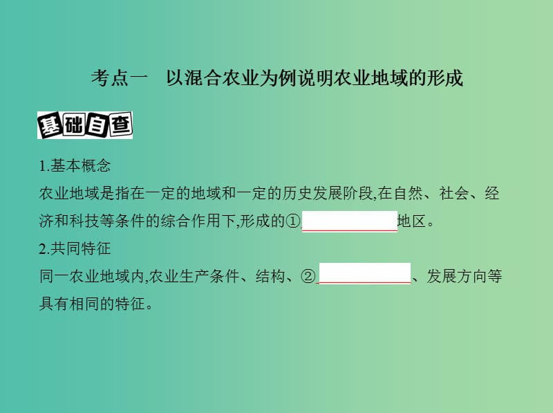 高考地理一轮复习第三部分人文地理第十一单元农业地域的形成与发展第二讲世界主要农业地域类型课件.ppt_第3页