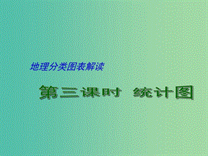 高考地理二輪專題復(fù)習(xí) 地理圖表分類解讀 第3課時 統(tǒng)計(jì)圖表課件.ppt