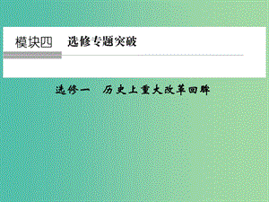 高考?xì)v史二輪復(fù)習(xí) 歷史上重大改革回眸課件.ppt