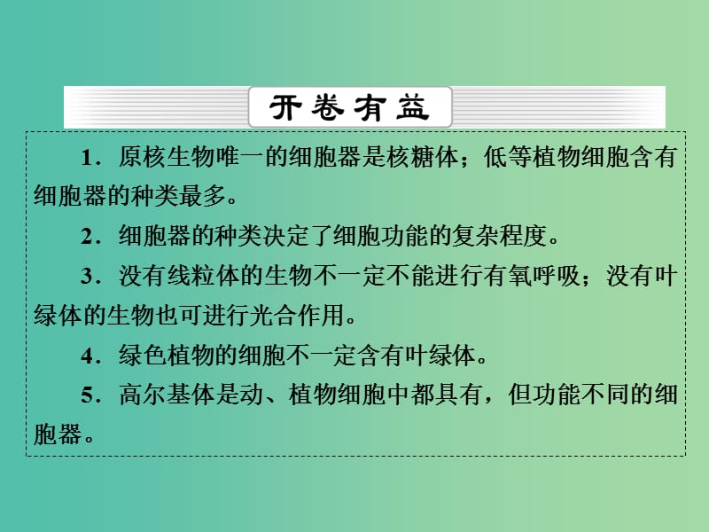 高考生物一轮复习 第2单元 第5讲 细胞器 系统内的分工与合作课件 (2).ppt_第2页