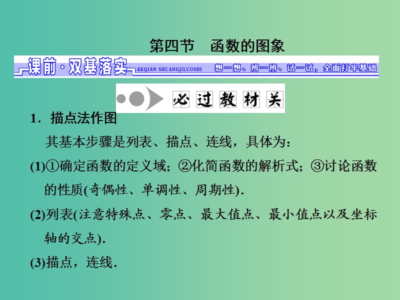 高三数学一轮总复习第二章函数与基本初等函数Ⅰ第四节函数的图象课件理.ppt_第1页