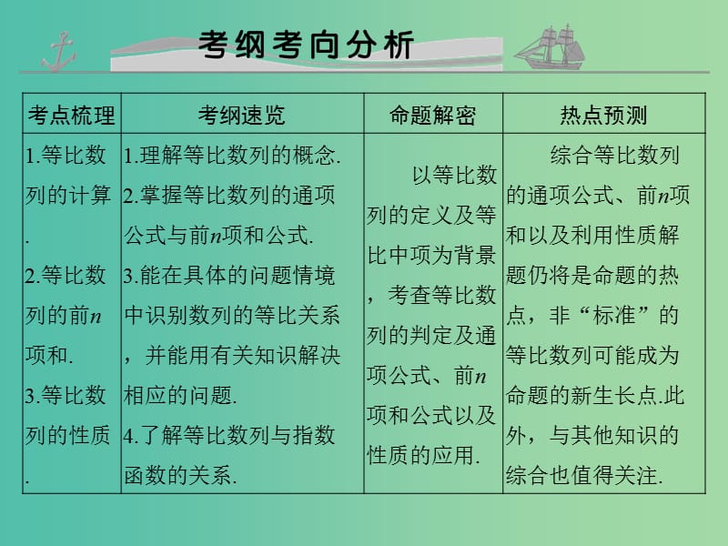 高考数学复习 第六章 第三节 等比数列及其前n项和课件 文.ppt_第2页