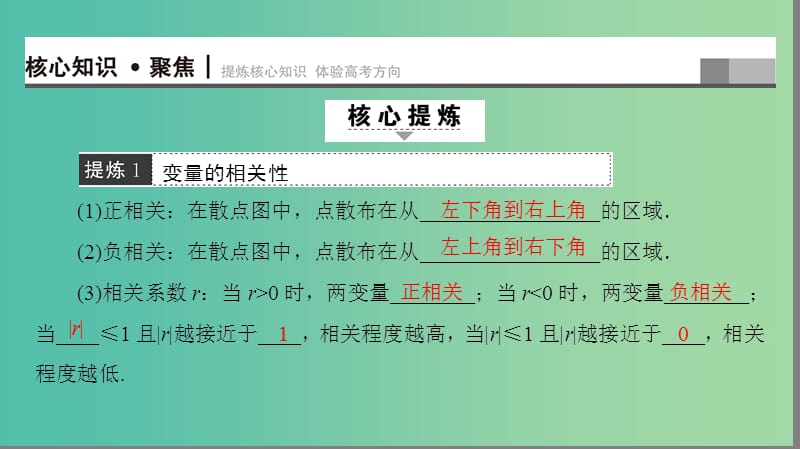 高考数学二轮专题复习与策略 第1部分 专题3 概率与统计 突破点8 回归分析、独立性检验课件(理).ppt_第2页