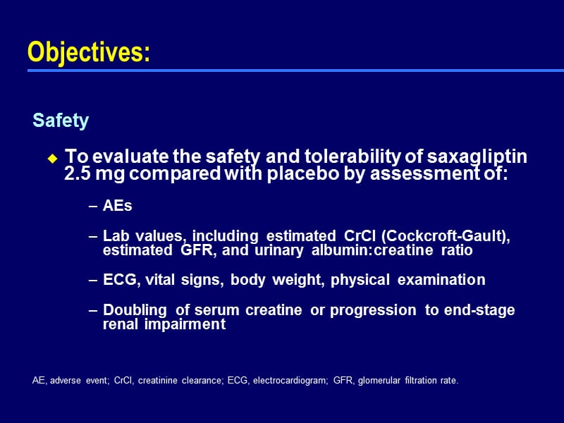沙格列汀在肾功能不全2型糖尿病的有效性ppt课件_第3页