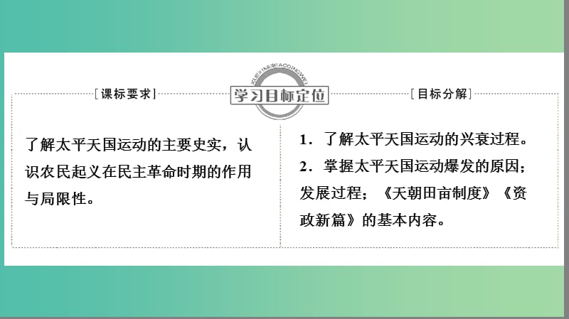 高中历史 第四单元 内忧外患与中华民族的奋起 4.13 太平天国运动课件 岳麓版必修1.ppt_第2页