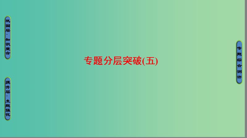 高中历史专题5无产阶级革命家专题分层突破课件人民版.ppt_第1页