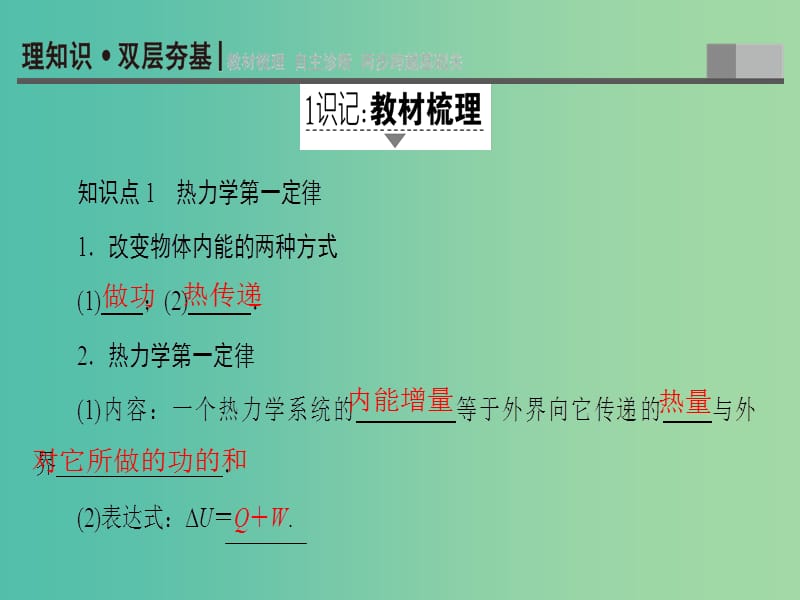 高考物理一轮复习第13章热学第3节热力学定律与能量守恒定律课件.ppt_第2页