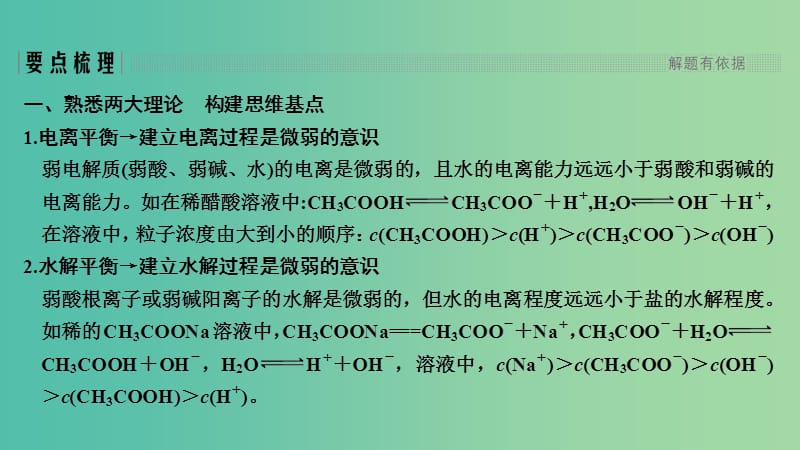 高考化学总复习第8章水溶液中的离子平衡学案七电解质溶液中粒子浓度关系配套课件新人教版.ppt_第3页