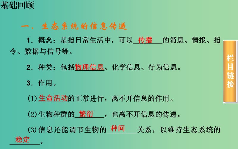 高考生物一轮复习 生态系统的信息传递和稳定性课件.ppt_第3页