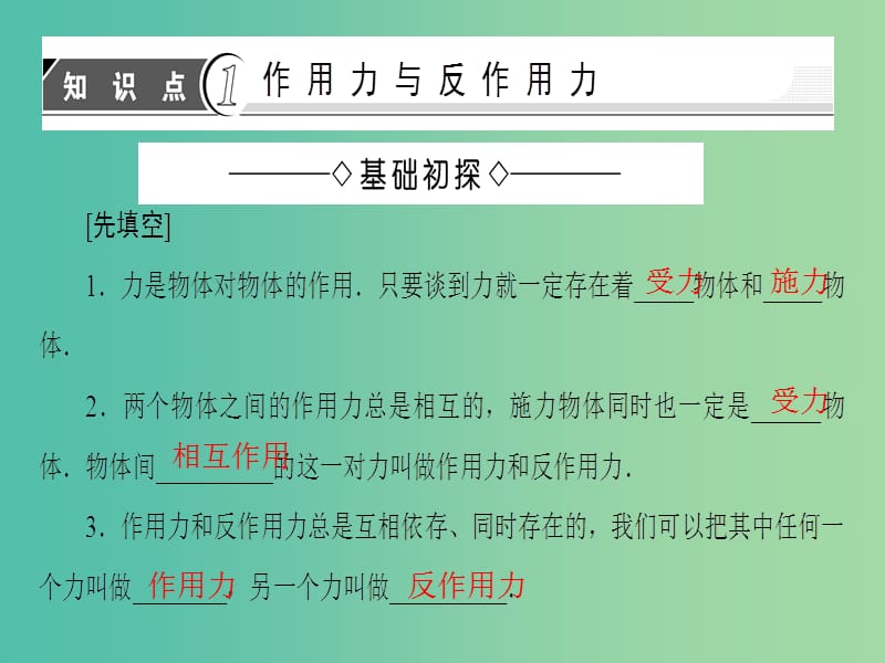 高中物理 第3章 牛顿运动定律 4 牛顿第三定律课件 教科版必修1.ppt_第3页