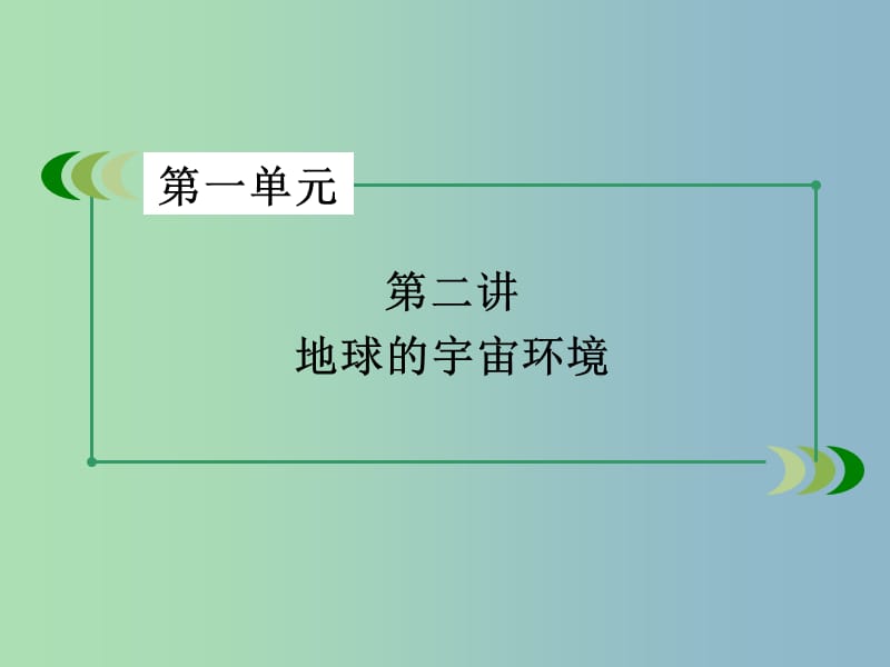 高三地理一轮复习 第1单元 第2讲 地球的宇宙环境课件 湘教版必修1.ppt_第3页