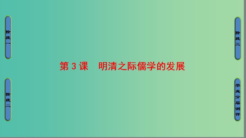 高中历史第1单元中国传统文化主流思想的演变第3课清明之际儒学的发展课件北师大版.ppt_第1页