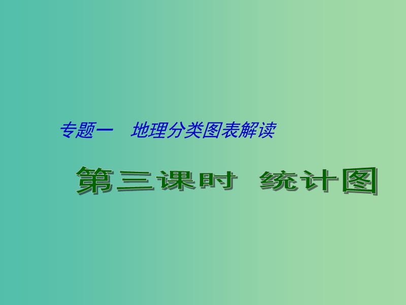 高考地理 专题复习 地理图表分类解读（第3课时）课件.ppt_第1页