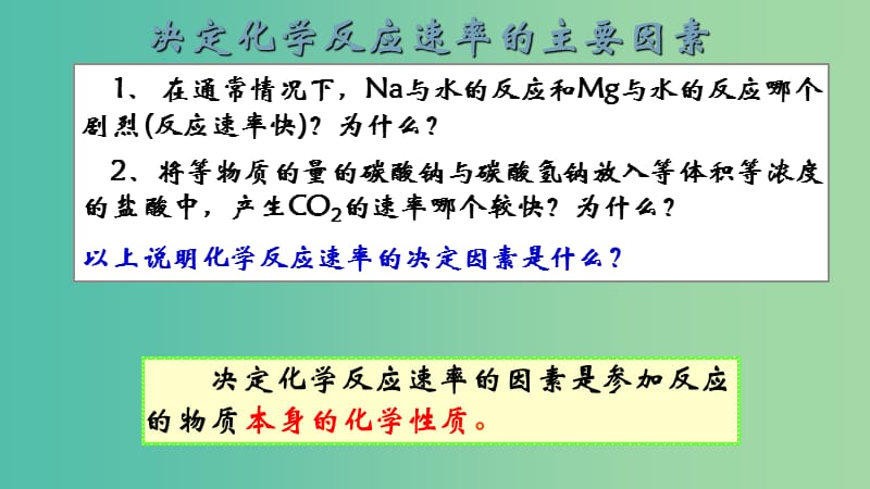 高中化学 2.2 影响化学反应的因素课件 新人教版选修4.ppt_第2页