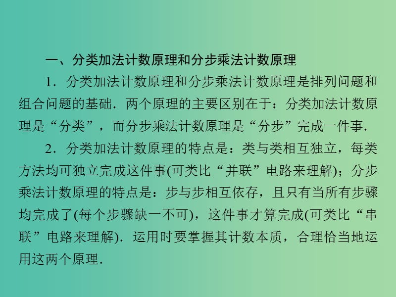 高中数学 第1章 计数原理章末高效整合课件 北师大版选修2-3.ppt_第3页