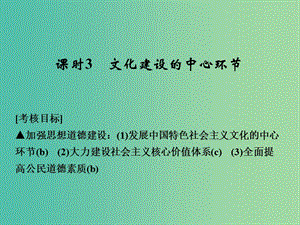 高考政治一輪復(fù)習(xí) 第四單元 發(fā)展中國特色社會主義文化 3 文化建設(shè)的中心環(huán)節(jié)課件 新人教版必修3.ppt