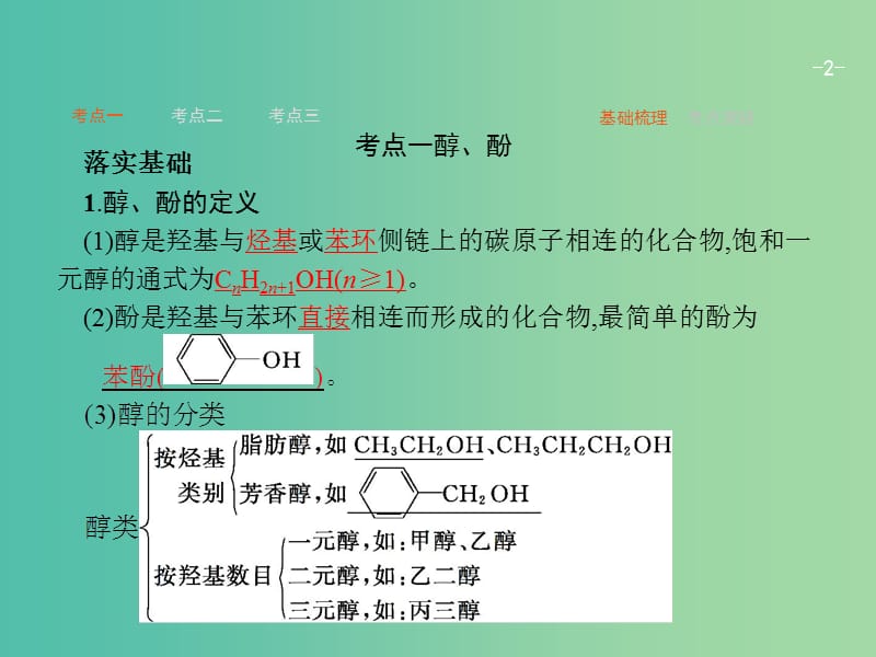 高考化学一轮复习 10.3 烃的含氧衍生物课件.ppt_第2页