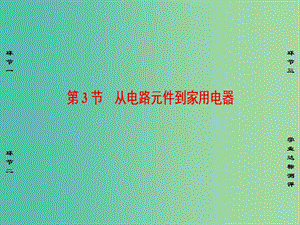 高中物理 第5章 家用電器與日常生活 第3節(jié) 從電路元件到家用電器課件 魯科版選修1-1.ppt