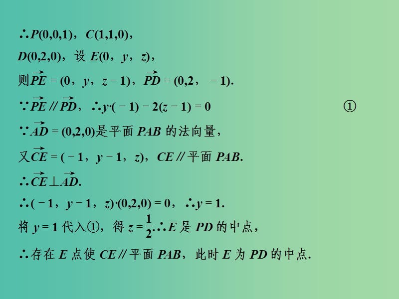 高考数学一轮复习 立体几何中向量方法（证明平行和垂直）02课件.ppt_第3页