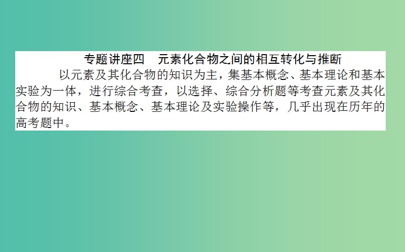 高考化学一轮复习 第4章 非金属及其化合物章末专题复习讲座课件 新人教版.ppt_第2页