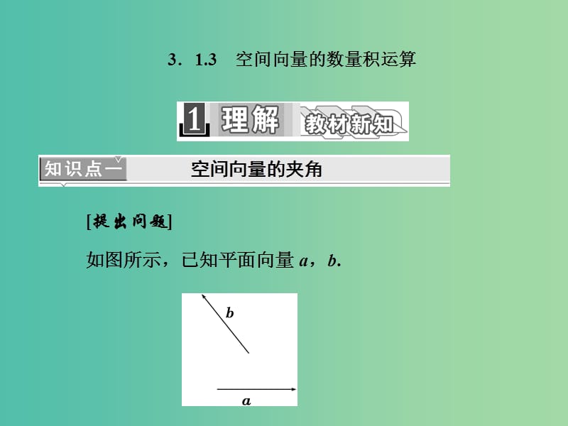 高中数学 3.1.3 空间向量的数量积运算课件 新人教A版选修2-1.ppt_第1页