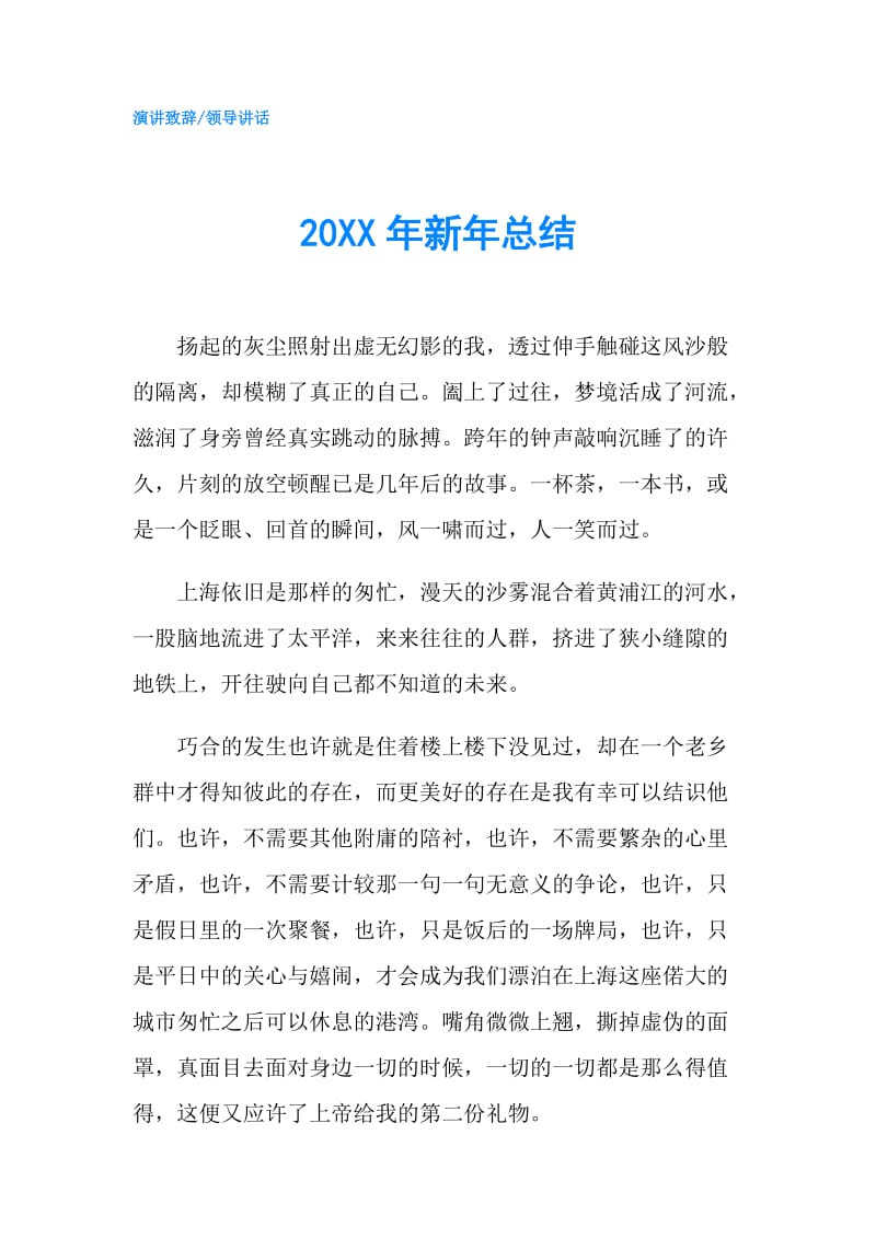 20XX年新年总结.doc_第1页