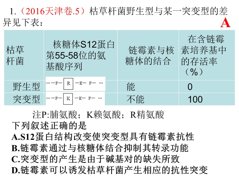 高三一轮复习基因突变和基因重组.ppt_第2页